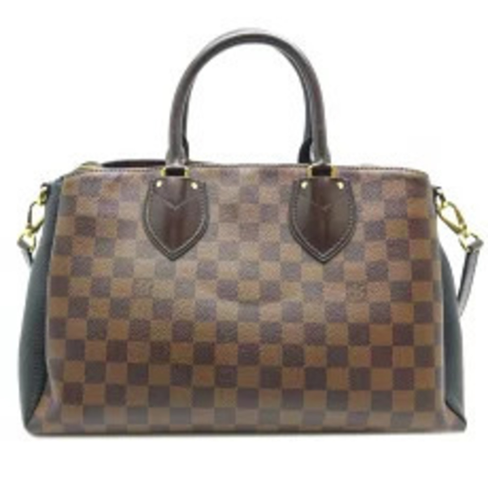 Louis Vuitton Ebene Black Brown Handbag Damier Noir Normandie